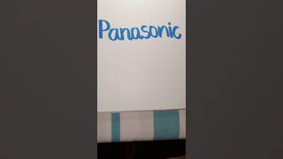 Panasonic logo calligraphy handwriting and tricks