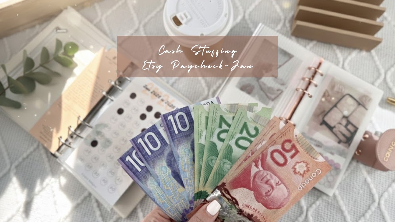 Cash Stuffing 💸 | Etsy Paycheck - January | Canadian Currency #cashenvelopesystem