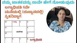 Lagna Lord in 6th house | Learn Basic Astrology | dhatri Astro Visions | EP :60