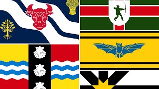UK County Flags - An animation
