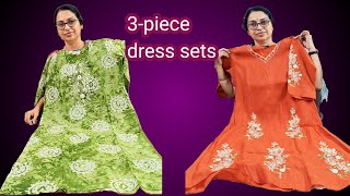 3 piece dress sets , export quality tops @suseela fashion point