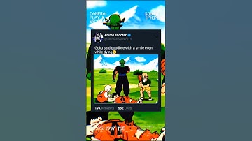 Goku said goodbye with a smile even while dying #sad #shorts #ytshorts #virel