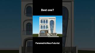 Sketchup House Design Evolution #architecture #housedesign #shorts
