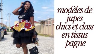 Mode Modèle De Jupes Chics Et Cl En Tissus Pagne
