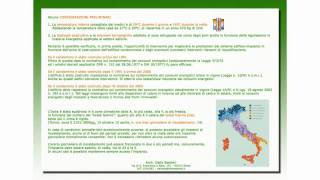 Lezione di Risparmio Energetico -  Arch. Dalia Sestieri - 1 di 6