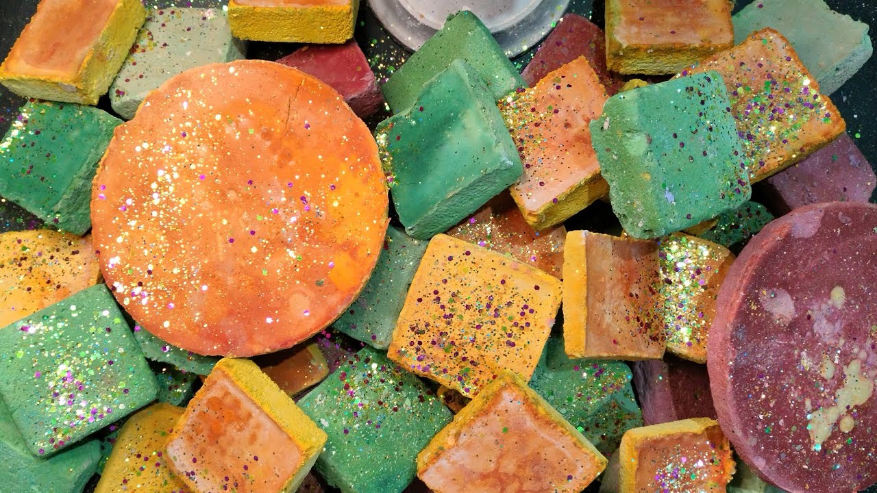 Dusty vibrant colourful bars / circle gym chalk asmr ❤️😍ll My happy place 😍