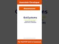 Associate Developer (ODC) Exam Overview & Study Insights by OutSystems