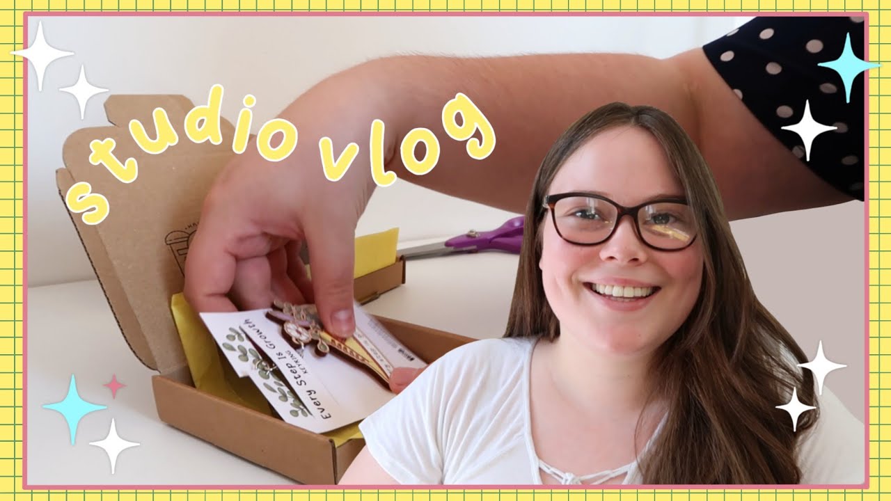 STUDIO VLOG | A very warm week ☀️ Packing orders, planning stickers ...