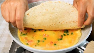 2 Easy and delicious tortilla recipes from simple ingredients. Perfect for breakfast!