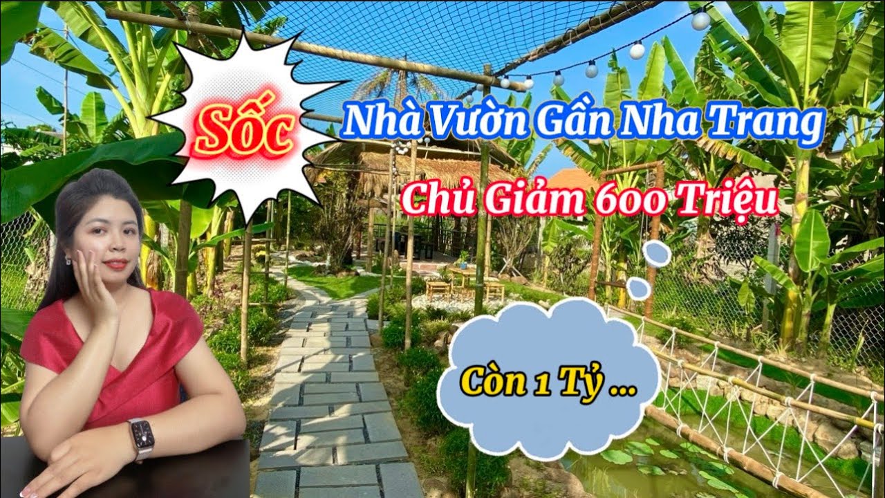 Sốc: Chủ Giảm Giá 600 Triệu Bán Nhà Vườn Thổ Cư Gần Nha Trang | Vân Nhà Đất Nha Trang