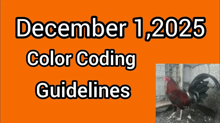 December 1,2025 Color Coding guidelines 