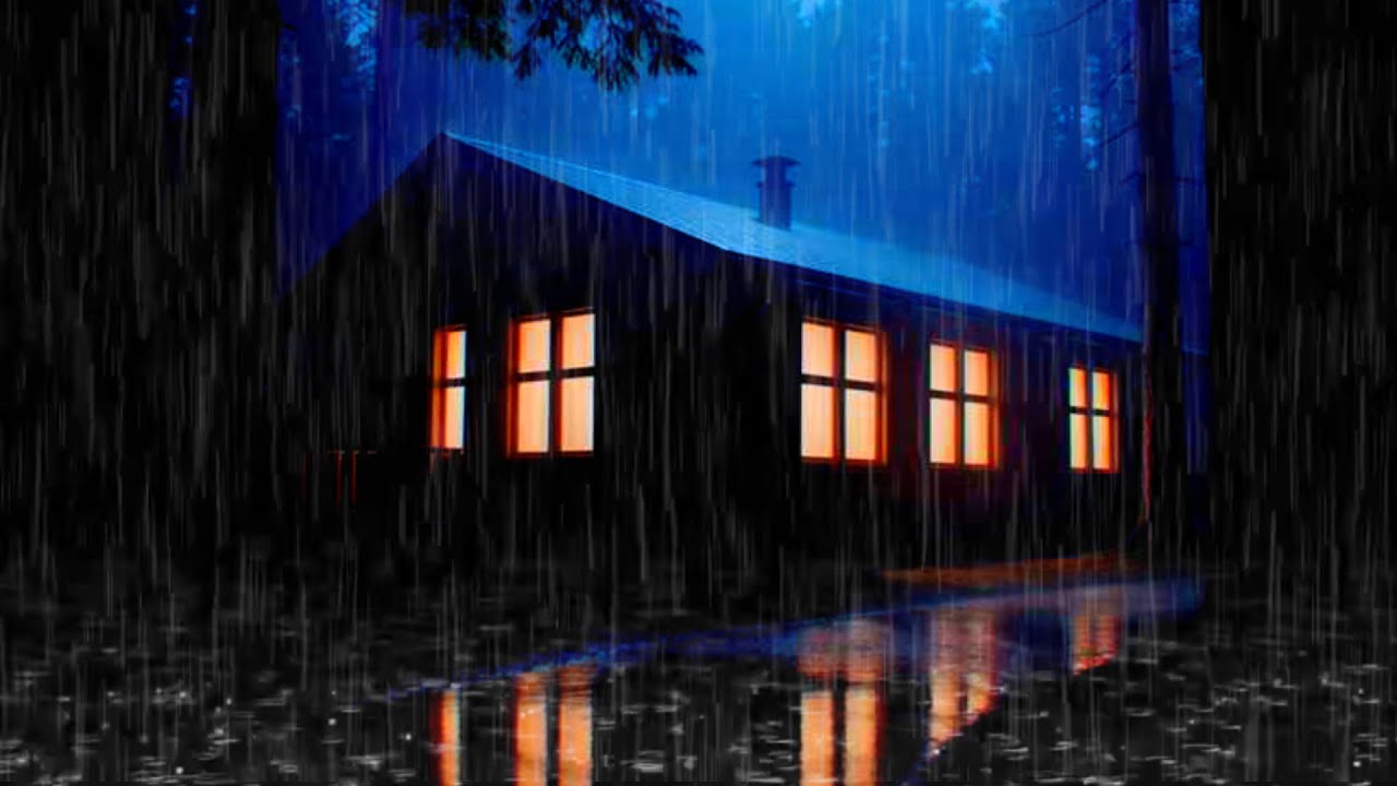 🌧️ Peaceful Rain at a Cozy Cabin in the Woods | Deep Sleep Sounds