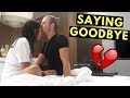 Saying goodbye! our LONG DISTANCE RELATIONSHIP *really emotional*