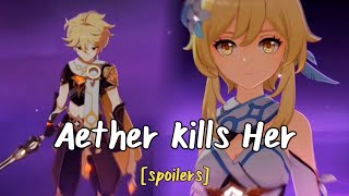 Aether Kills Lumine Cutscene Nod Krai Archon Quest