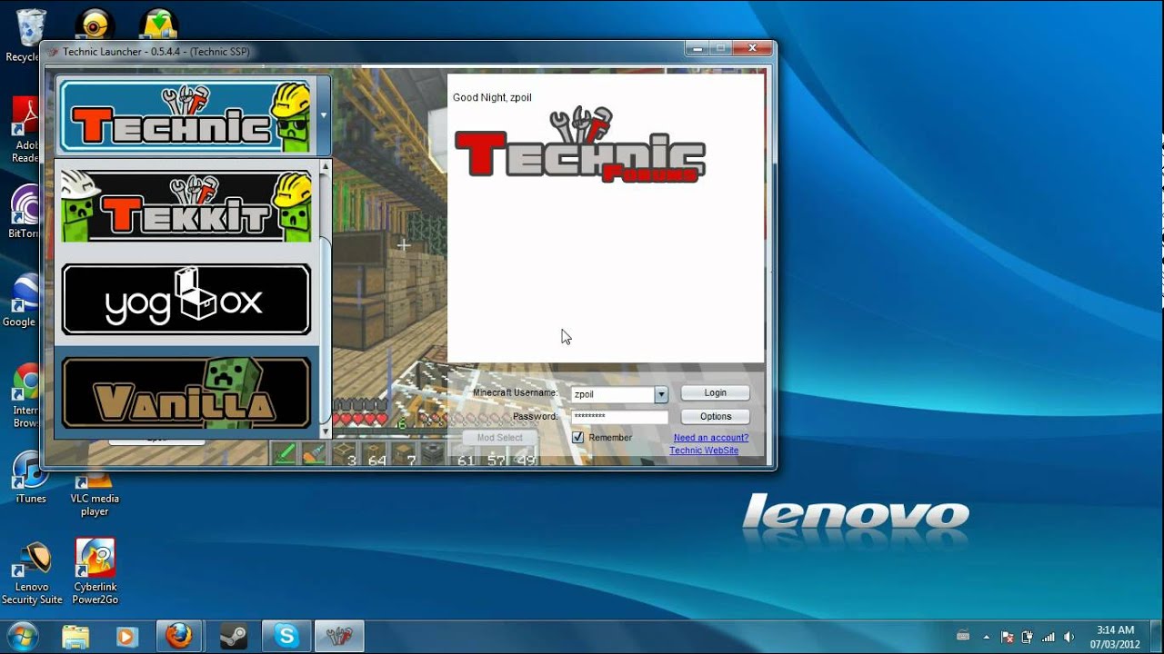 How to get technic pack 6 (technic launcher)