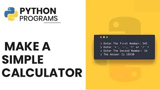 Master Python with this Simple Calculator Tutorial! | Beginner Python Project