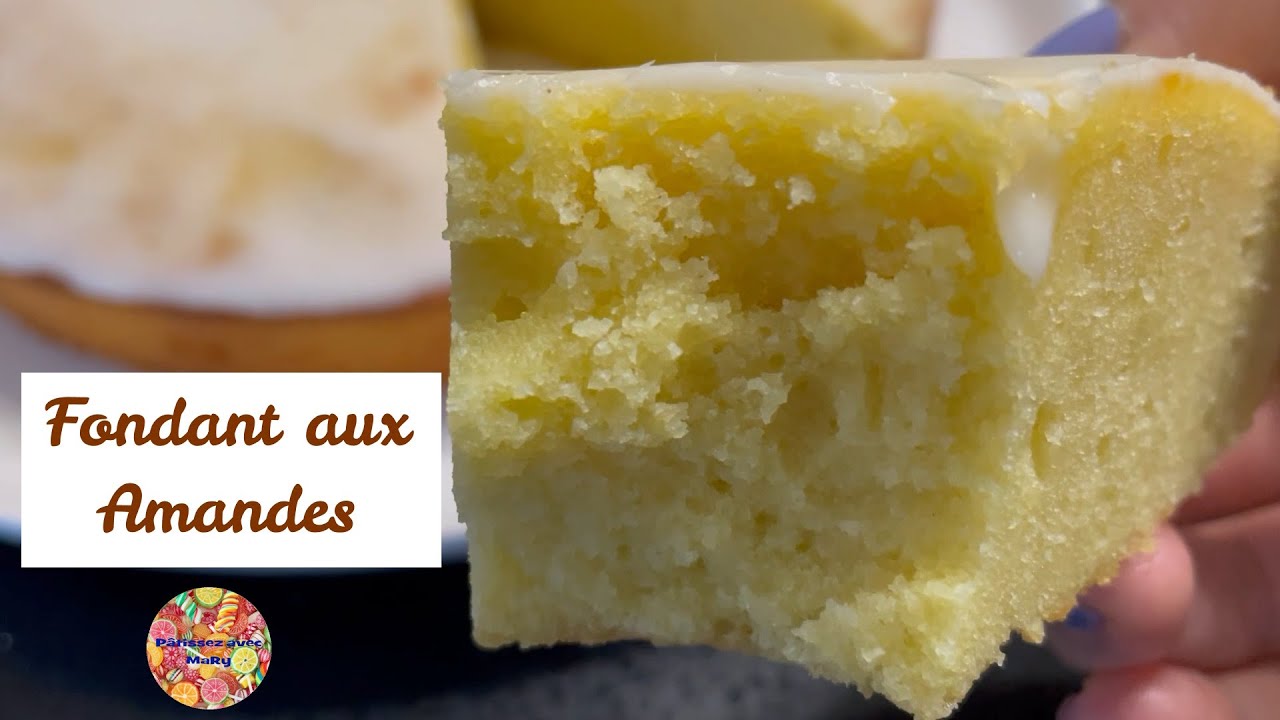 Миндальный торт с помадкой