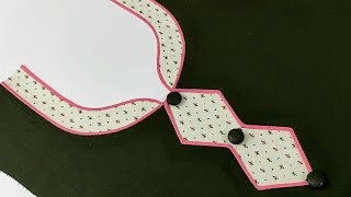 प्लेन कुर्ती में बनाये बहुत ही सुन्दर Neck Design || Latest Neck Design Cutting and Stitching