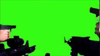 GUN SHOOT - Green Screen