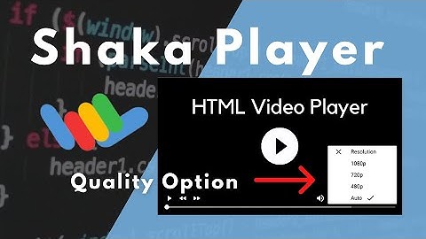 Shaka-speler met DASH JS