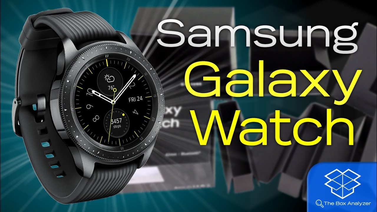 Unboxing: Samsung Galaxy Watch - 42mm Black - Smartwatch - YouTube