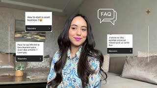 LET’S TALK✨organisation tips | self esteem | having a baby🤰🏻|start an online business..جلسة معايا