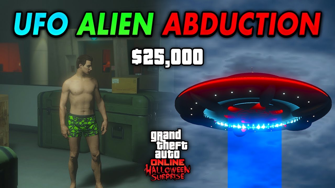 GETTING ABDUCTED BY ALIENS AND ESCAPING THE BUNKER IN GTA 5 ONLINE 