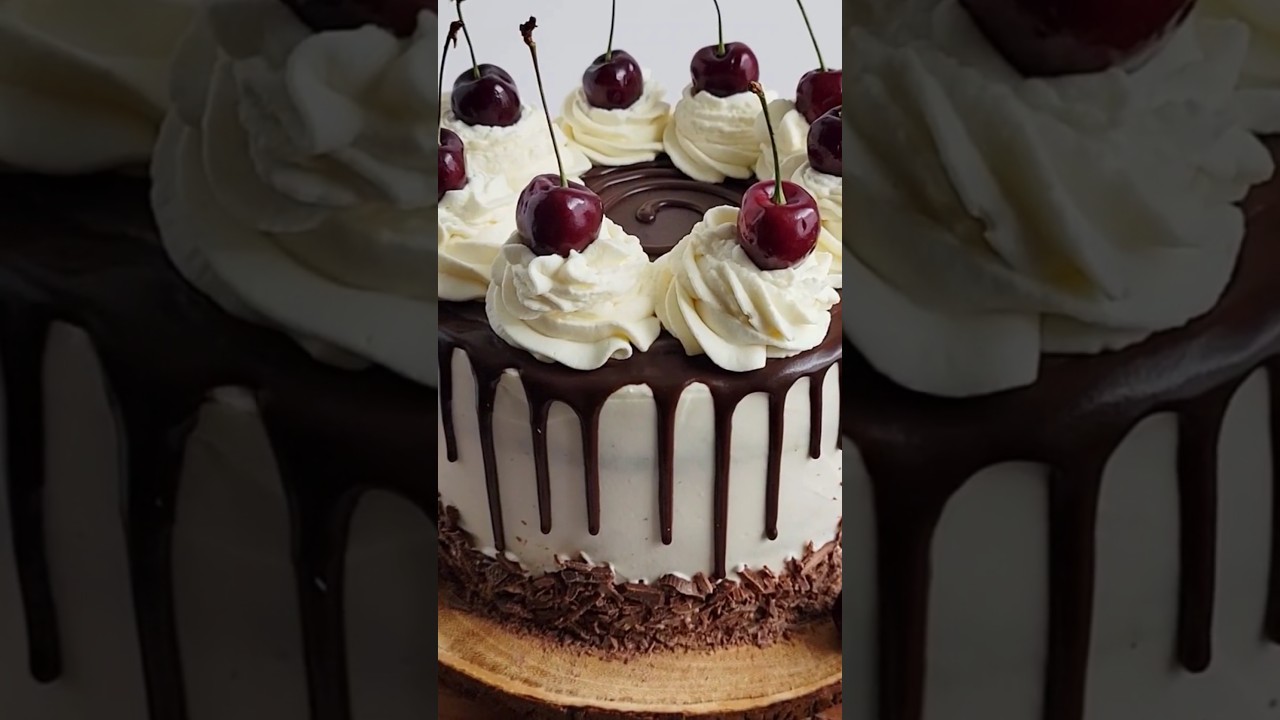 Decorating Black Forest Cake 