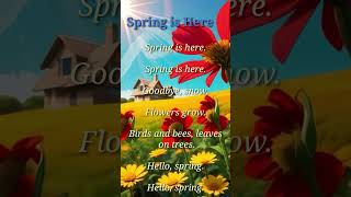 Spring Poem # Short # #childrensong