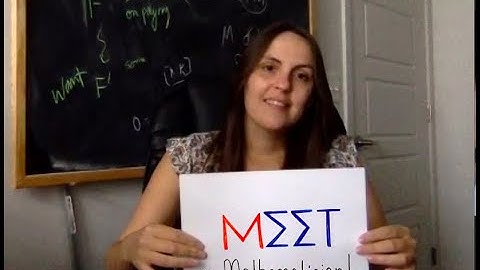 MEET a Mathematician! - Eloísa Grifo