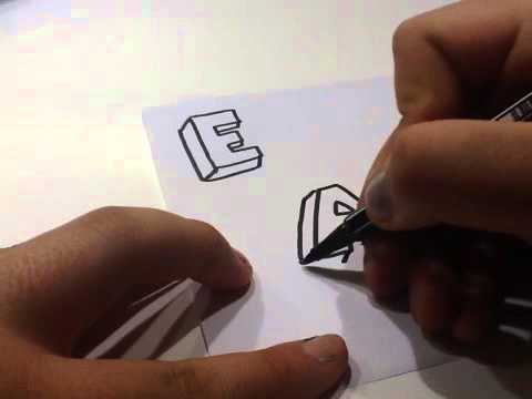 3D Buchstaben zeichnen !!!! Ganz einfach