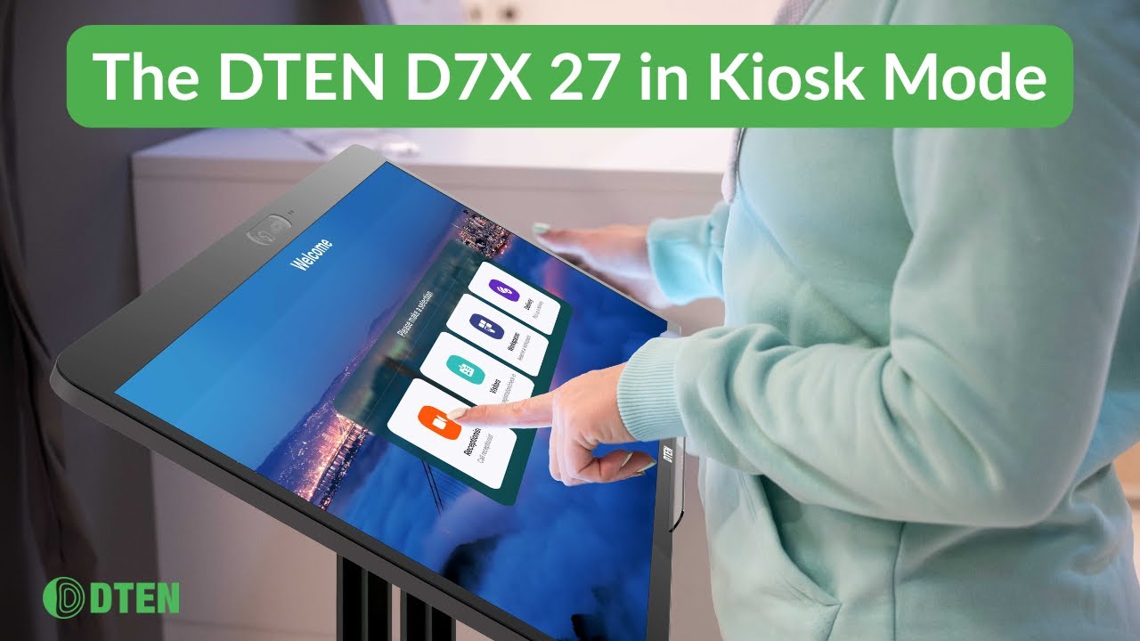 DTEN D7X 27 Kiosk - YouTube