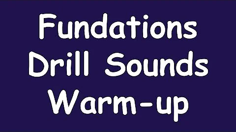 Fundations Drill Sounds Warm Up (Letter-Keyword-Sound Cards)