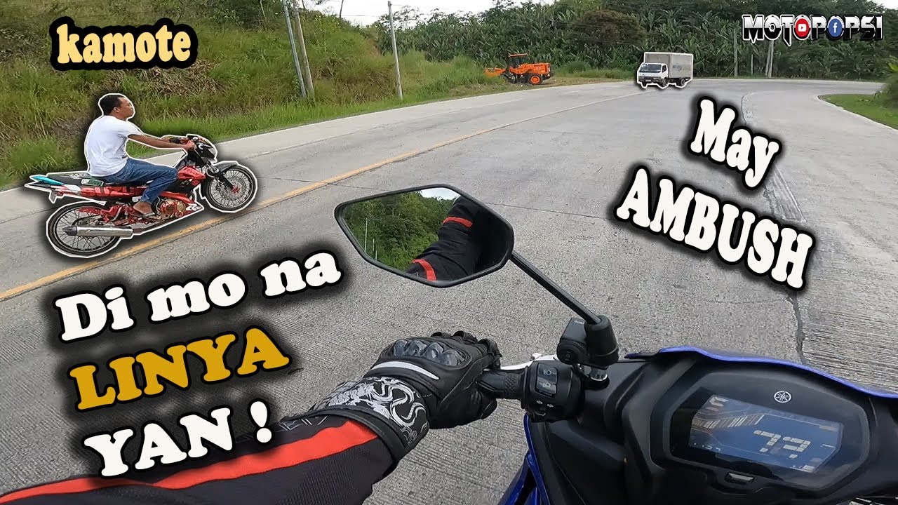INAMBUSH KAMI NG WALANG HELMET SA DAAN | SNIPER 155 | MOTOPOPSI