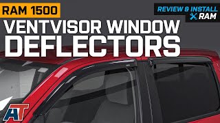 20192020 RAM 1500 Crew Cab Ventvisor Window Deflectors; Dark Smoke Review & Install