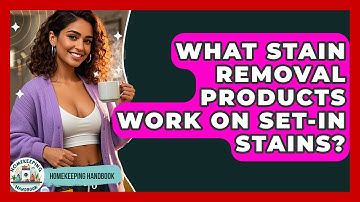 What Stain Removal Products Work On Set-in Stains? - Homekeeping Handbook