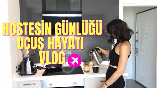 Hostesin Günlüğü📚| Uçuş öncesi ve sonrası neler yapıyorum? | Uçuş Hayatı Vlog #hostesolmak