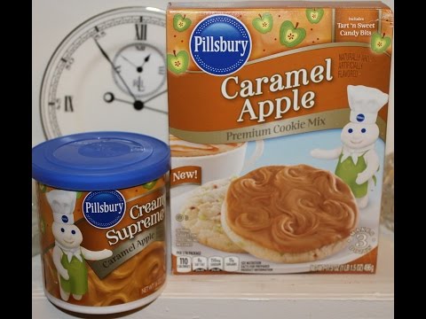 Making Pillsbury Caramel Apple Cookies