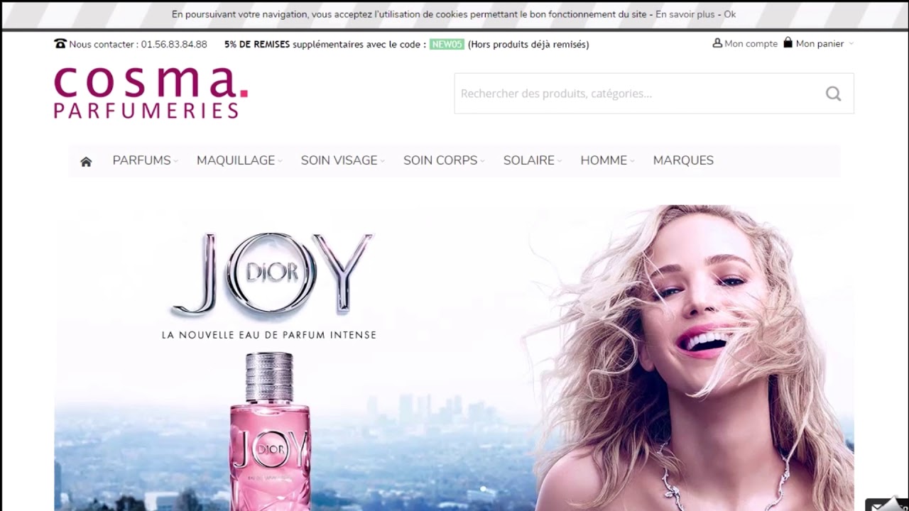 Comment utiliser un code promo Cosma Parfumeries YouTube