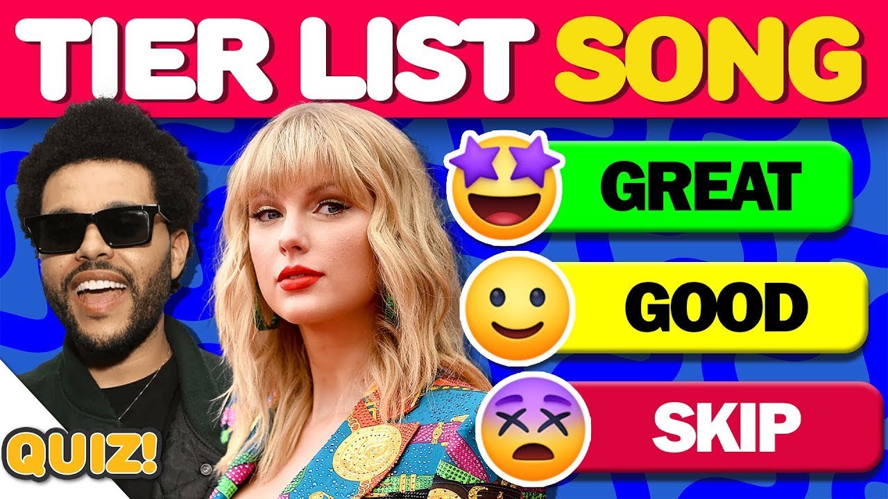 TIER LIST: Most Popular Songs | Taylor Swift, The Weeknd, Ed Sheeran, Drake