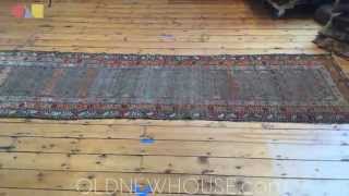 3x10 Antique Caucasian Orange Rug Runner 1899