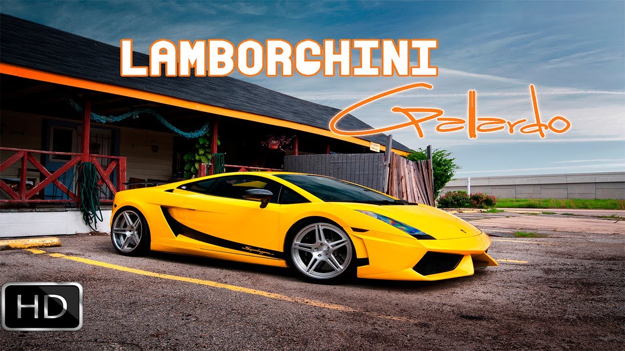 Lamborghini city car driving
