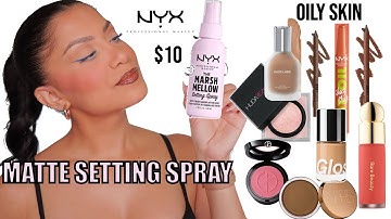 *new* NYX MARSHMELLOW MATTE SETTING SPRAY + ALL DAY WEAR AND FULL REVIEW *oily skin* |MagdalineJanet