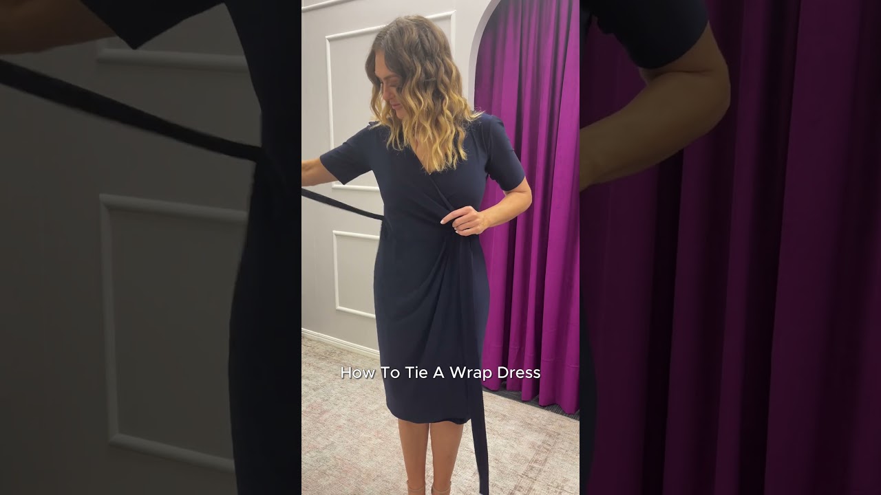 how to tie a wrap dress with one string