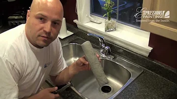 Can you clean paint roller in kitchen sink?