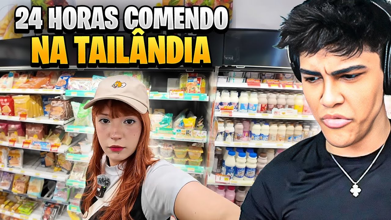 24h COMENDO NA LOJA DE CONVENIÊNCIA DA TAILANDIA - React Prizza