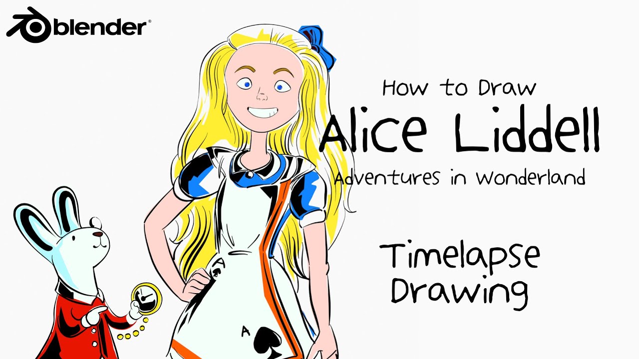 Blender Grease Pencil - Alice in Wonderland