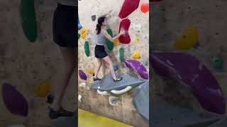 Love a good swing  #bouldering #climbing #scarpa #womeninsports #vegan