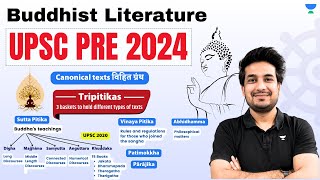 Complete Buddhist Literature | Ancient History for UPSC Prelims 2024 | Anuj Garg