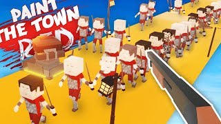 TOWER DEFENSE IN PAINT THE TOWN RED (Paint the Town Red Funny Gameplay)